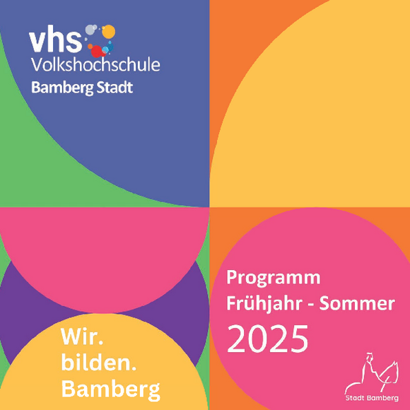 Das Bild zeigt das Cover des neuen Programms für Frühjahr-Sommer 2025